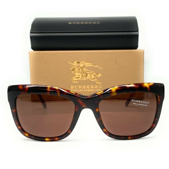 Ladies Burberry Havana Brown Square Sunglasses!